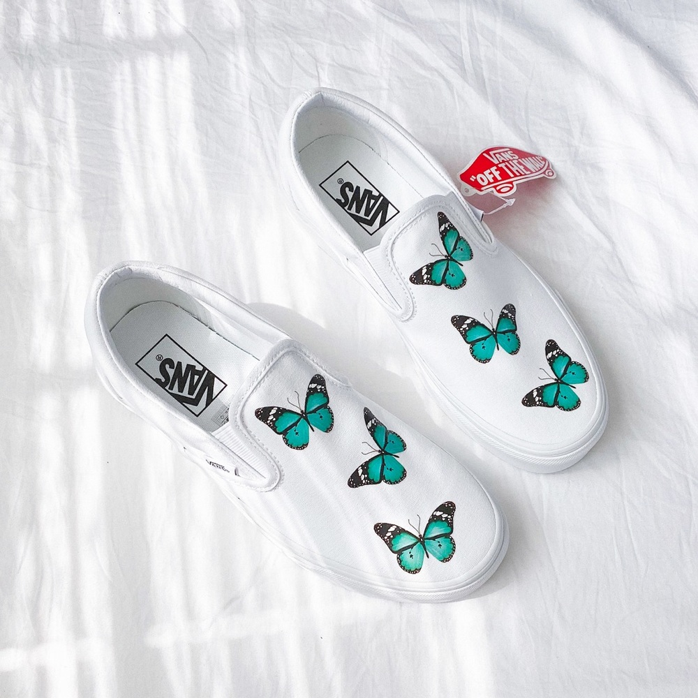 Vans custom butterfly classic slip - Picture 2 of 3